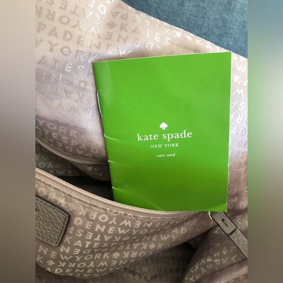 KATE SPADE - unique hard to find solid lavender leather weekender bag - LIKE NEW - Picture 15 of 16